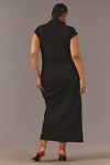 Thumbnail View 8: The Maya Ruched Cowl-Neck Dress: Textured Edition