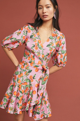 aranciata wrap dress