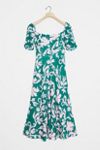 Lottie Floral Midi Dress | Anthropologie