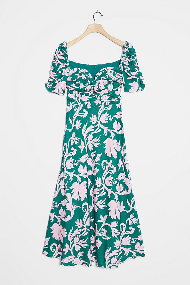 Lottie Floral Midi Dress | Anthropologie