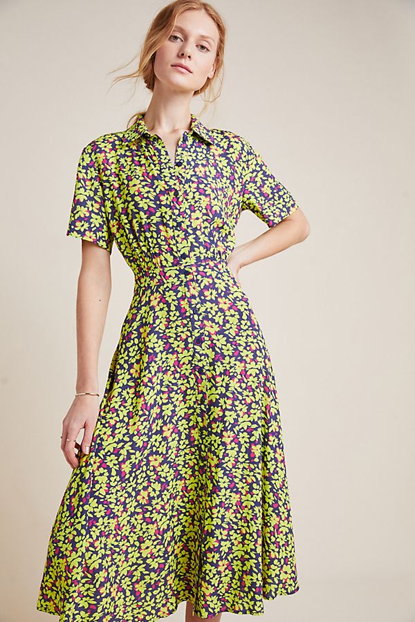 Slide View: 3: Dunaway Floral Shirtdress