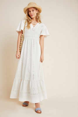 long white eyelet dress