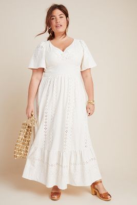 plus size eyelet dress