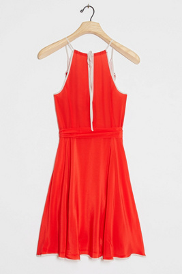 anthropologie silk dress