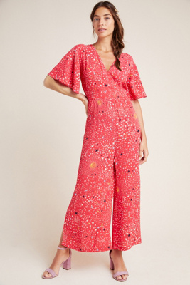 red jumpsuit anthropologie