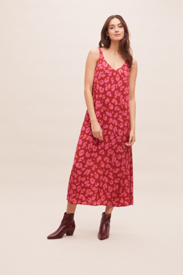 anthropologie leopard dress