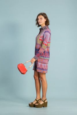 casablanca silk shirtdress