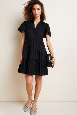 anthropologie little black dress