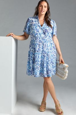 Georgina Tiered Shirtdress | Anthropologie UK