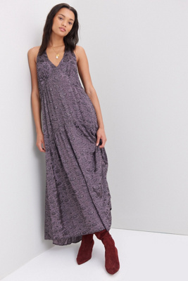 jacquard dress maxi