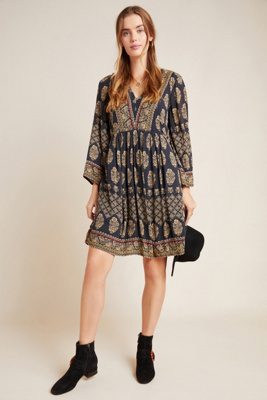 anthropologie shift dress