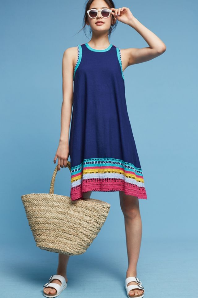 Crochet Trim Swing Dress Anthropologie