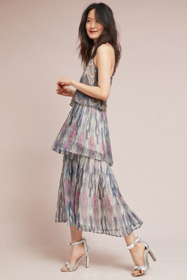 tiered maxi dress uk