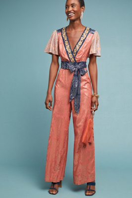 ladies orange jumpsuit
