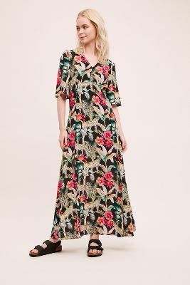 tropical print dress uk