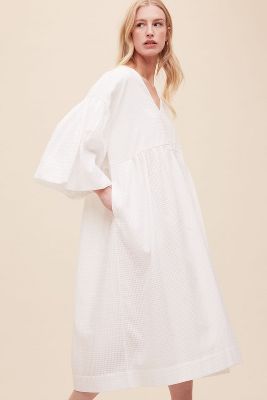 organic cotton white dress