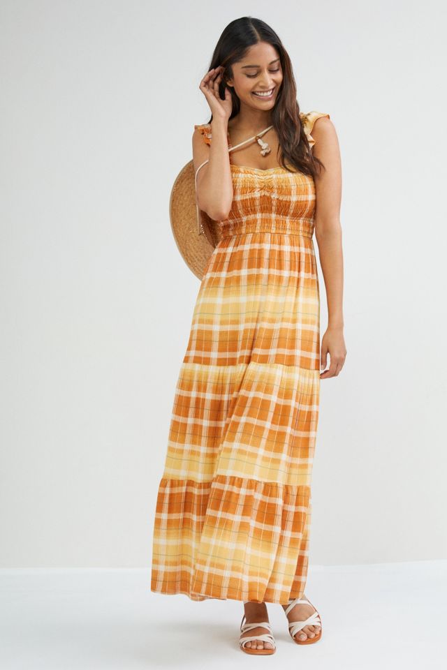 Ruffled Maxi Dress Anthropologie