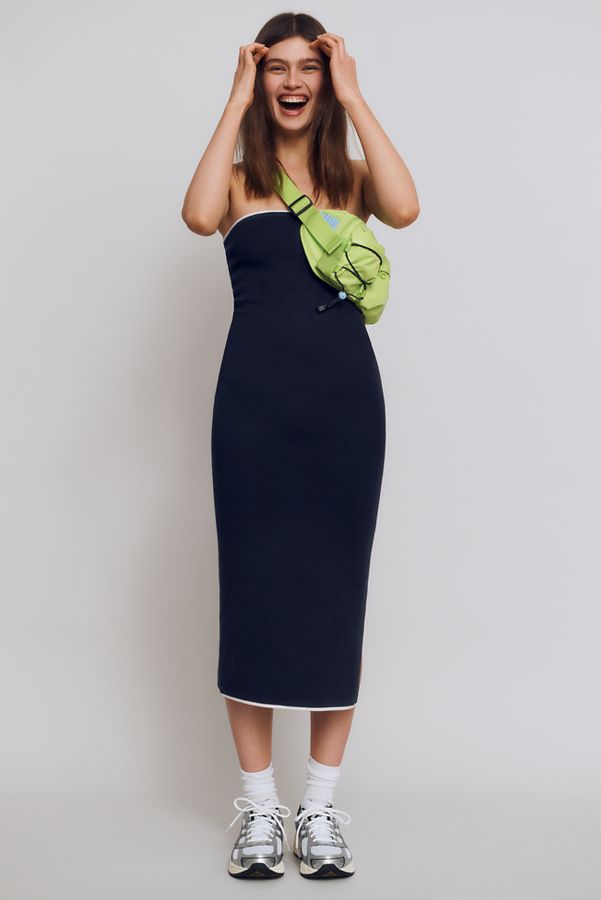 Slide View: 1: By Anthropologie Strapless Slim Sweater Dress