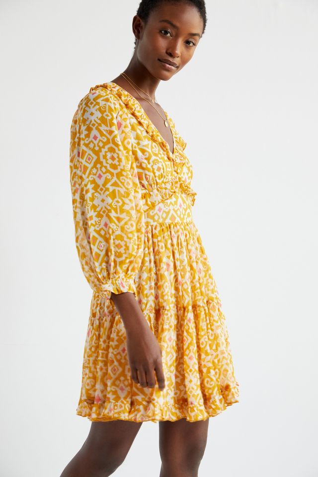 Marigold Mini Dress Anthropologie