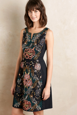 black embroidered dress uk