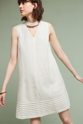 anthropologie linen dress