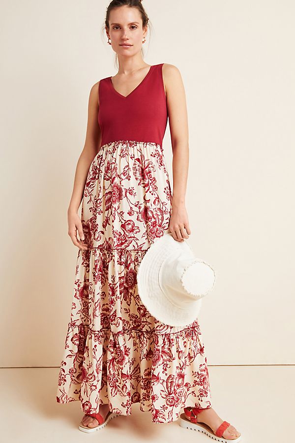 Slide View: 1: Trudie Tiered Maxi Dress
