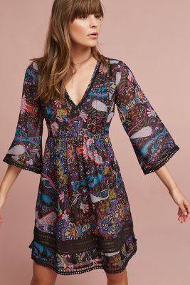 anthropologie kimono dress