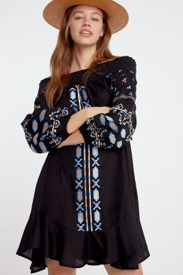 embroidered tunic dress uk