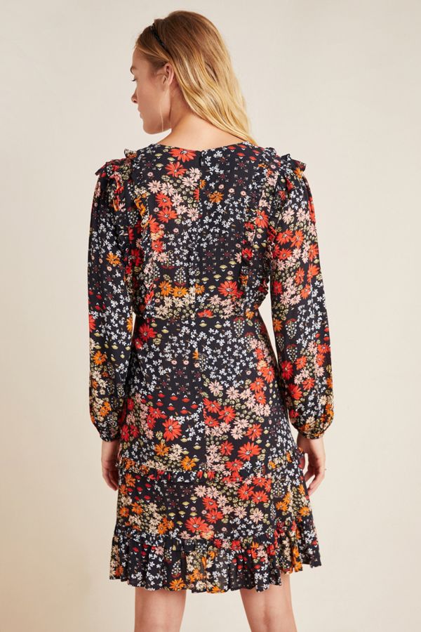 Adrienne Ruffled Mini Dress | Anthropologie