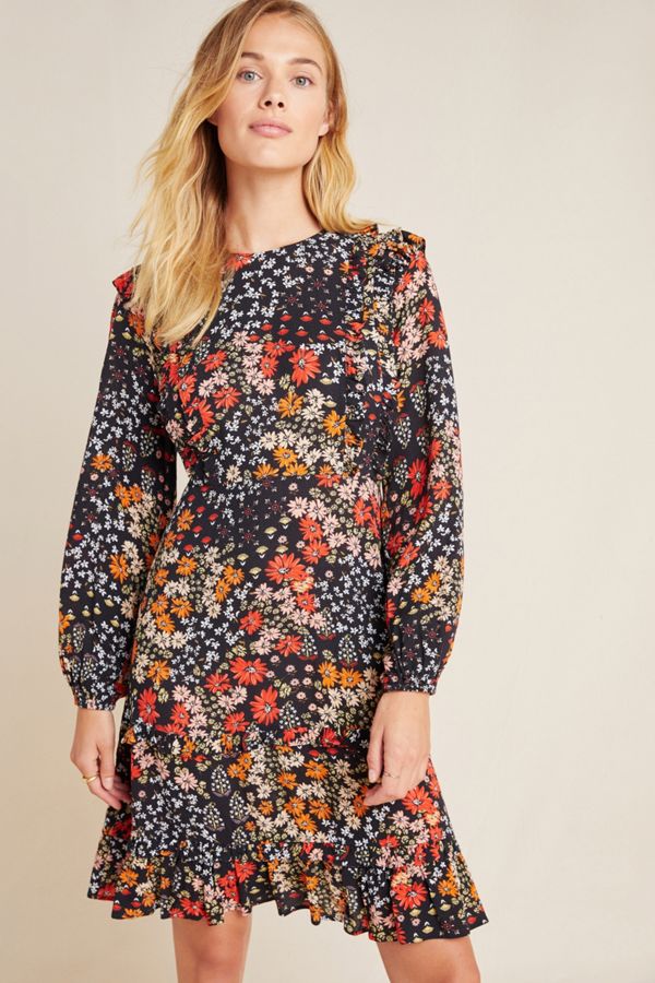 Adrienne Ruffled Mini Dress | Anthropologie image.