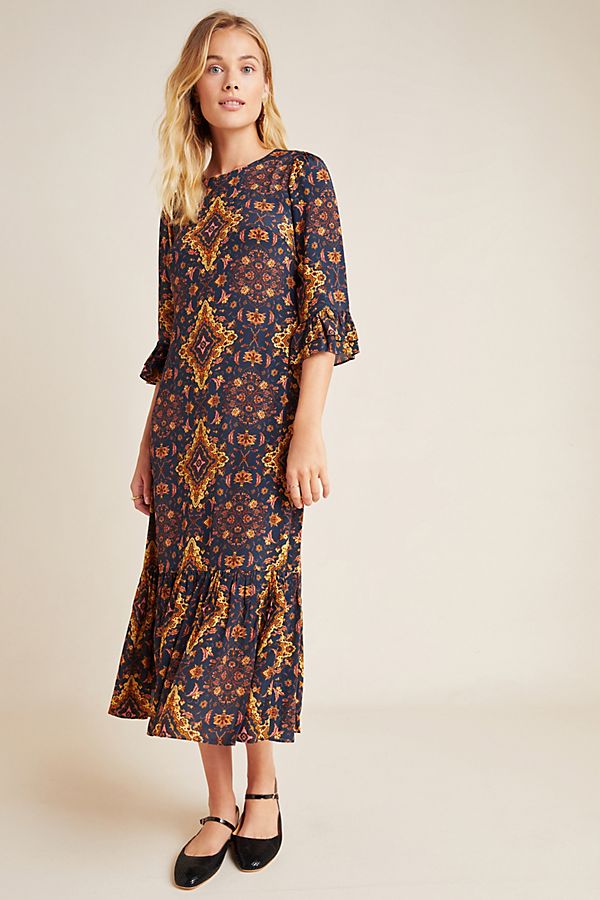 Slide View: 1: Tiburon Ruffled Maxi Dress
