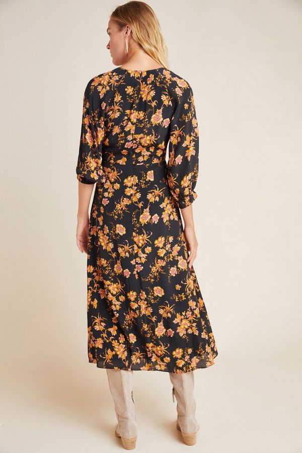 Kachel Maja Mixed-Print Maxi Dress | Anthropologie UK