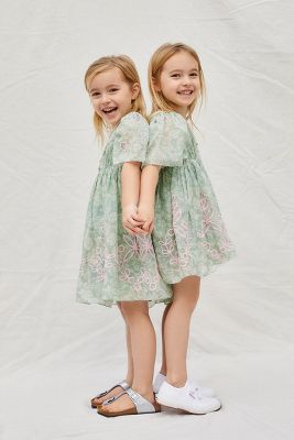 Trellis Embroidered Kids Dress | Anthropologie