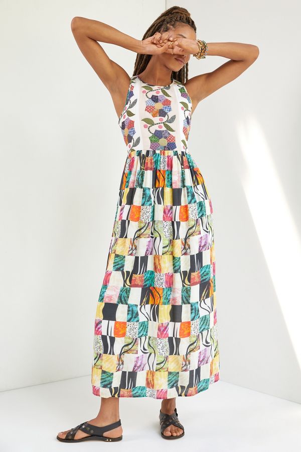 Let Me Be Quilted Patchwork Maxi Dress | Anthropologie UK