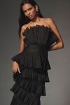 Thumbnail View 2: ELLIATT Maya Strapless Ruffle Midi Dress