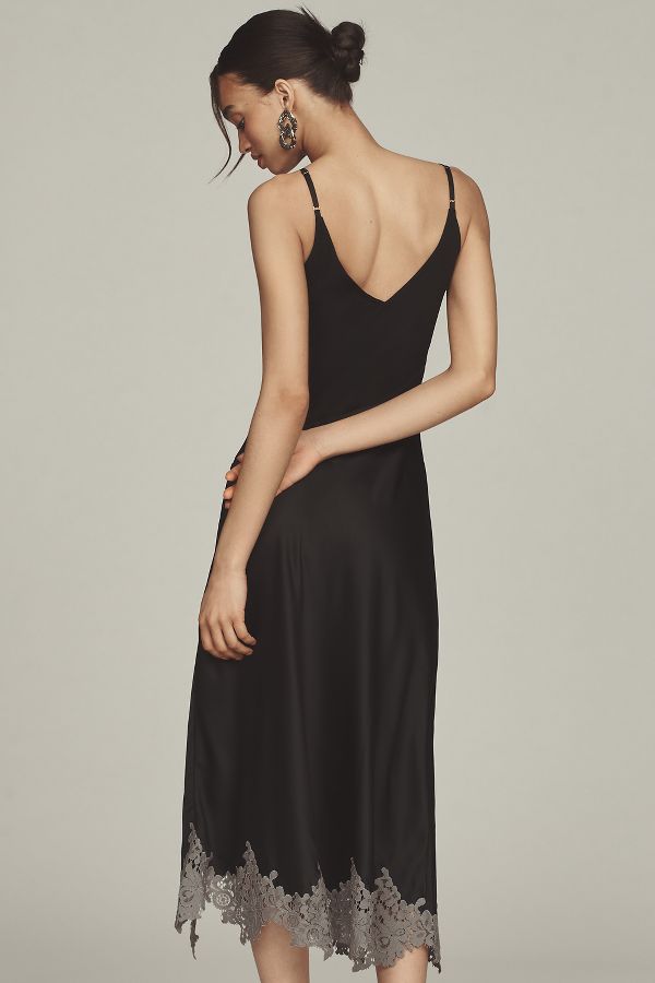 Slide View: 3: Bl-nk Hector Side-Slit Slip Midi Dress