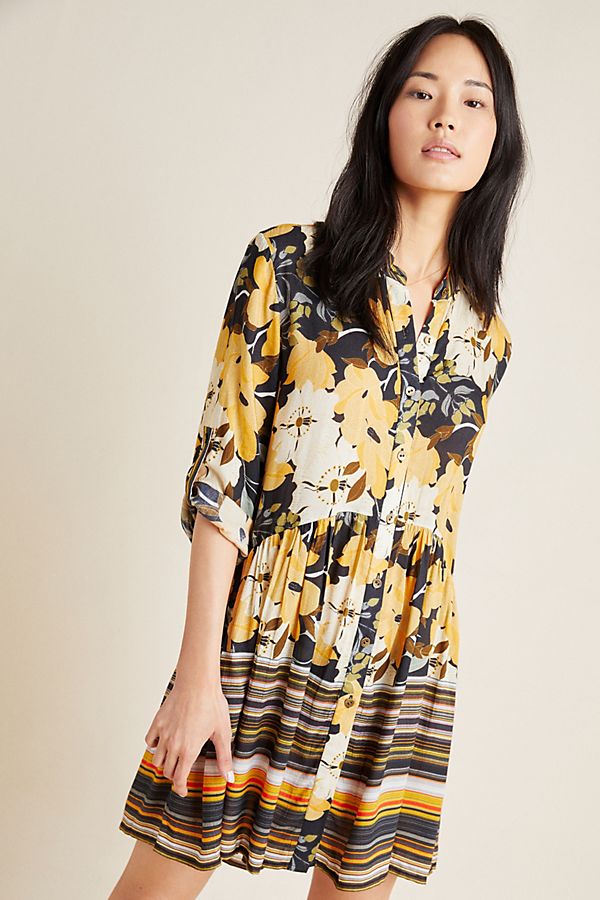 Slide View: 1: Hadley Button-Front Tunic
