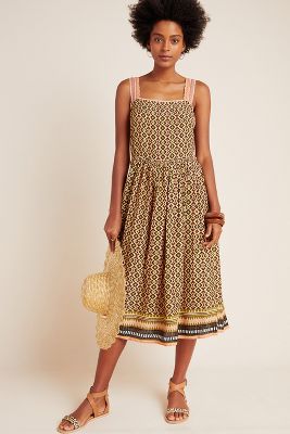 shimmer midi dress