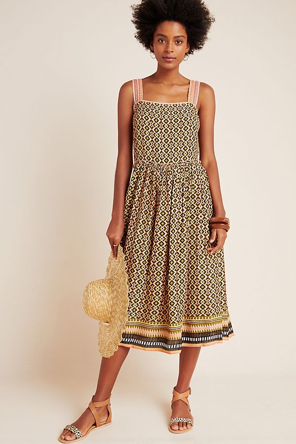 Slide View: 1: Katya Shimmer Midi Dress