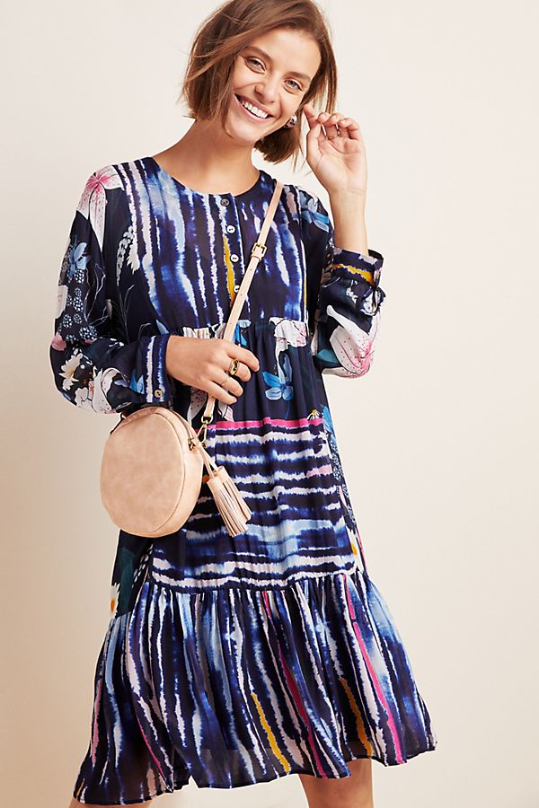 Slide View: 1: Meridian Striped Tunic