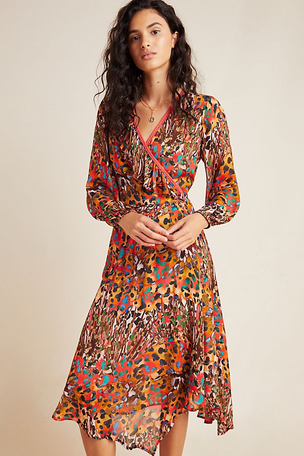 Slide View: 1: Jenny Maxi Wrap Dress