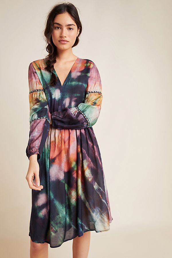 Slide View: 1: Orina Tie-Dyed Mini Dress