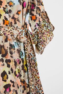 anthropologie animal print dress