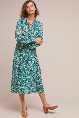 watercolor floral dress