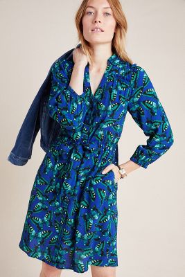 anthropologie butterfly dress