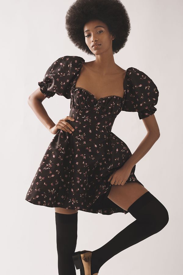 Vista diapositiva: 1: Maeve Puff Mini Dress