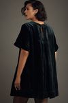 Thumbnail View 6: The Emmy Short-Sleeve Swing Mini Dress by Maeve: Velvet Edition