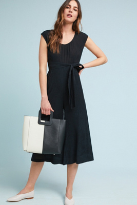 anthropologie black jumpsuit