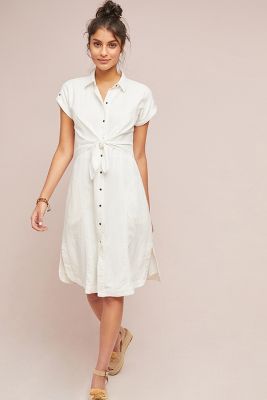 linen shirt dress
