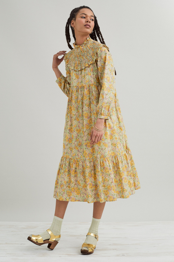 Anthropologie x Meadows Jasmine Floral Midi Dress Anthropologie UK